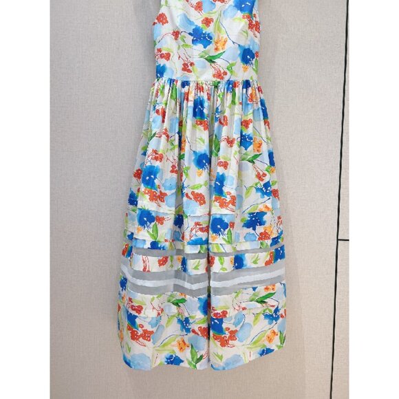 CAROLINA HERRERA Floral Print Cotton Dress - Picture 2 of 7
